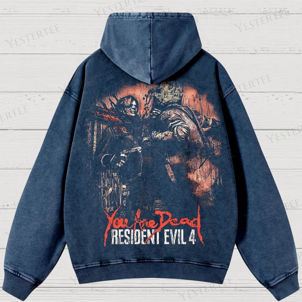 Survival Horror Tribute Washed Hoodies 