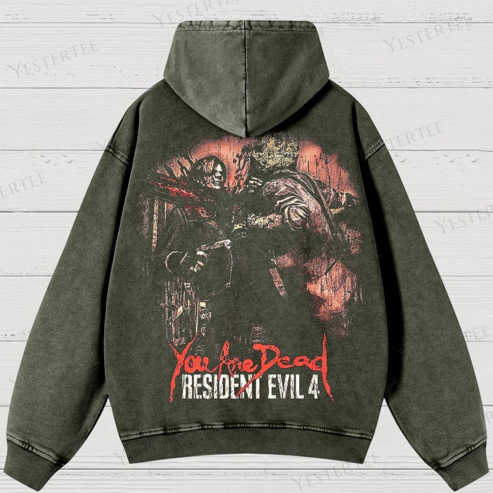 Survival Horror Tribute Washed Hoodies 