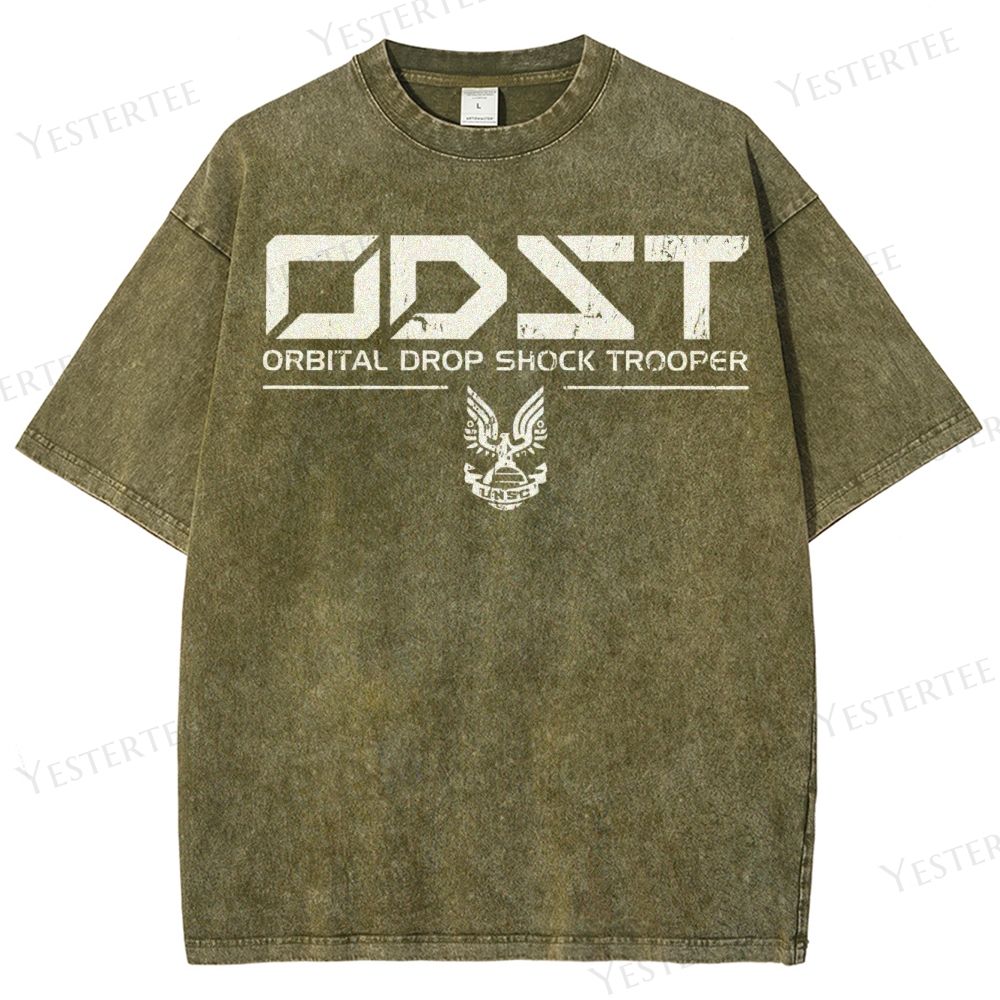 Tactical Sci-Fi Drop Trooper Washed T-Shirt 