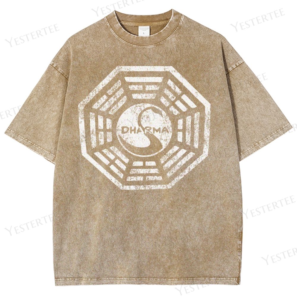 Metaphysical Grid Washed T-Shirt 