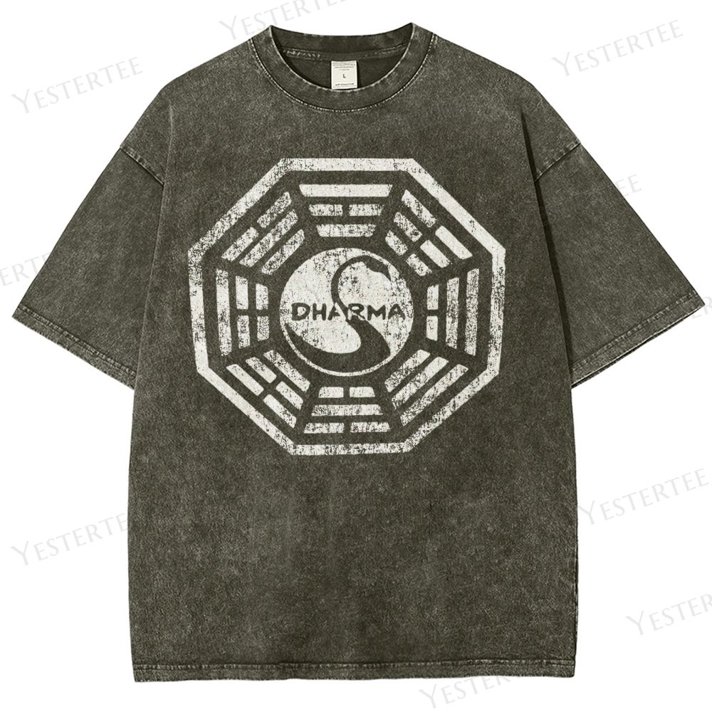 Metaphysical Grid Washed T-Shirt 
