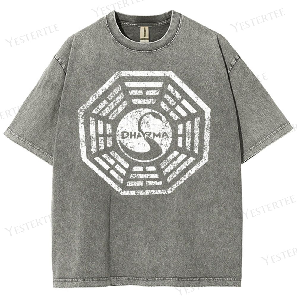 Metaphysical Grid Washed T-Shirt 