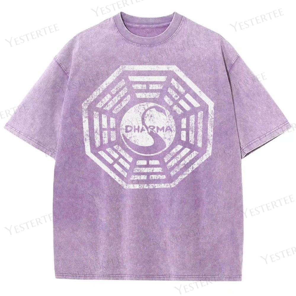 Metaphysical Grid Washed T-Shirt 