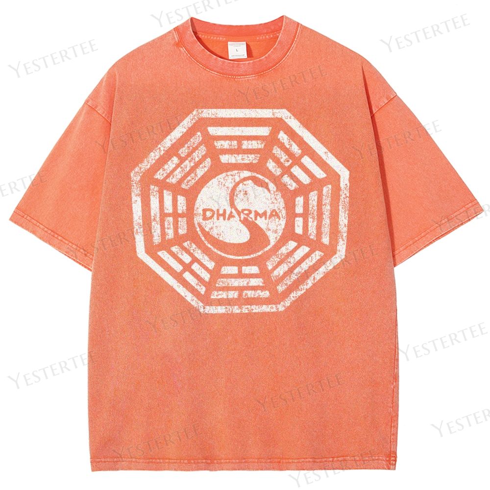 Metaphysical Grid Washed T-Shirt 