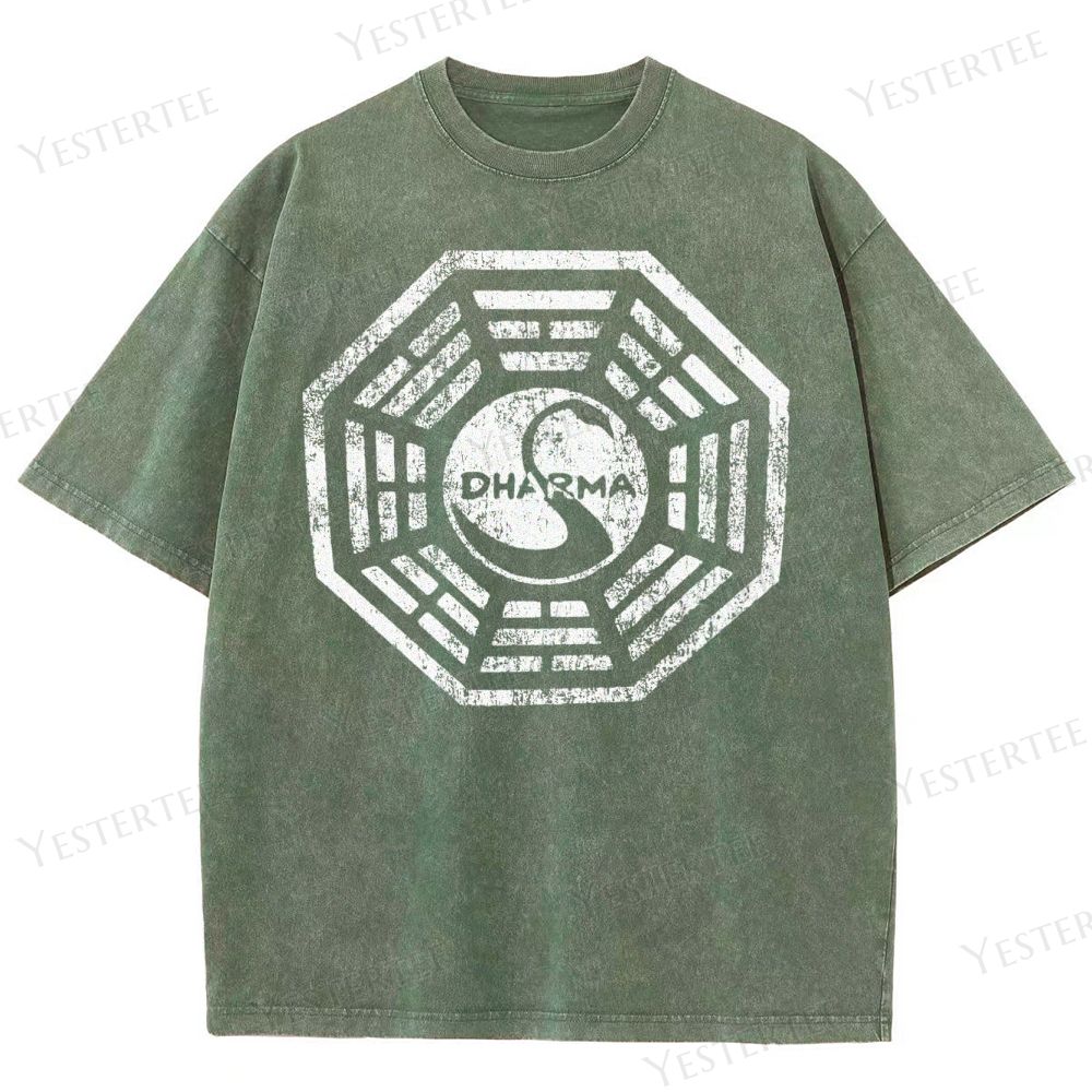 Metaphysical Grid Washed T-Shirt 