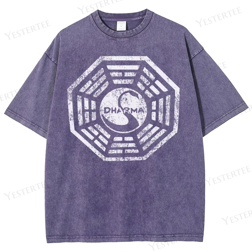 Metaphysical Grid Washed T-Shirt 