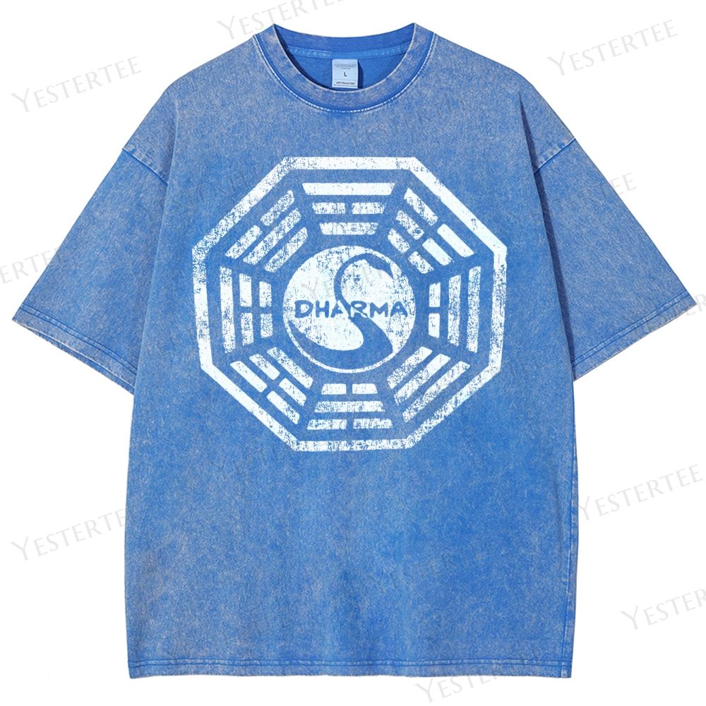 Metaphysical Grid Washed T-Shirt 