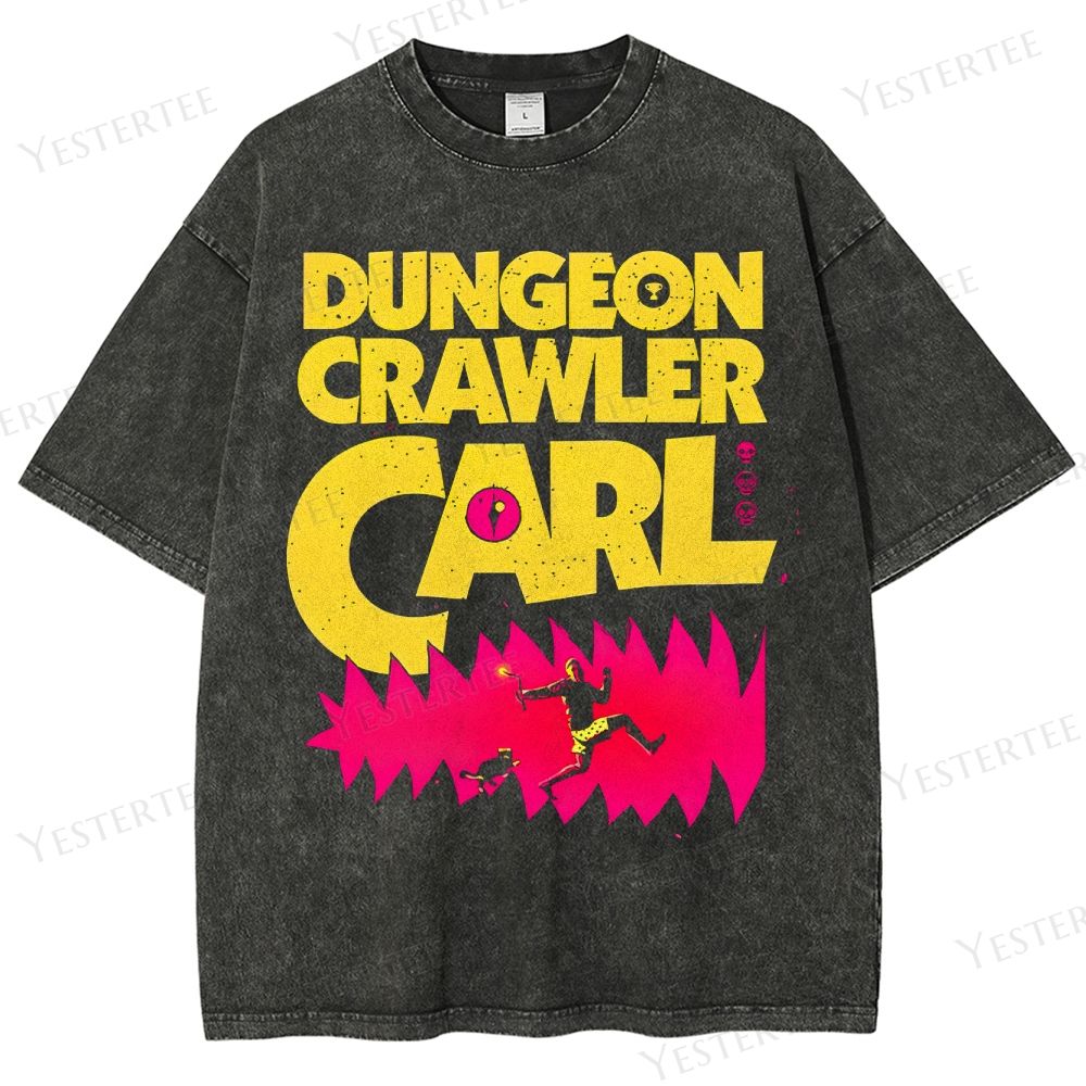 Neon Dungeon Runner  Washed T-Shirt 