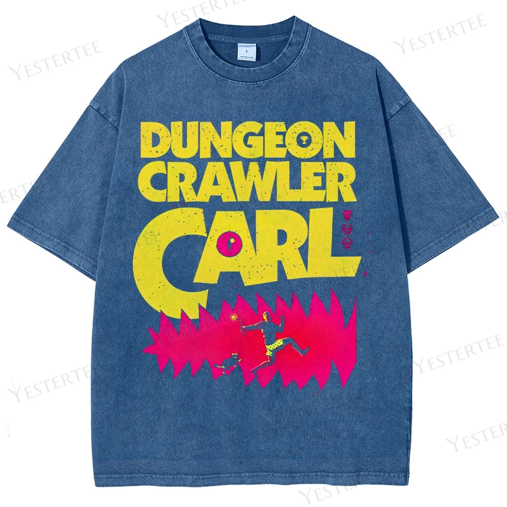 Neon Dungeon Runner  Washed T-Shirt 