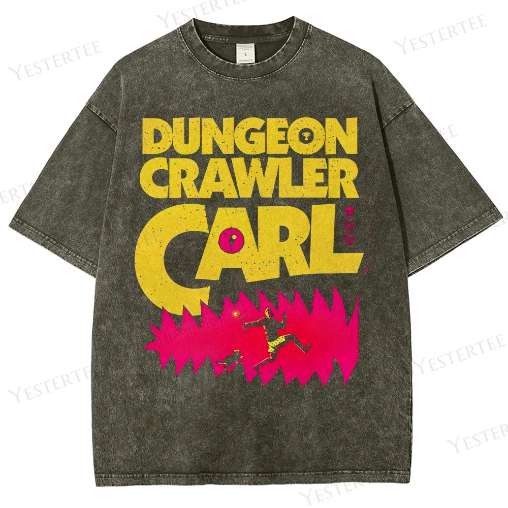Neon Dungeon Runner  Washed T-Shirt 