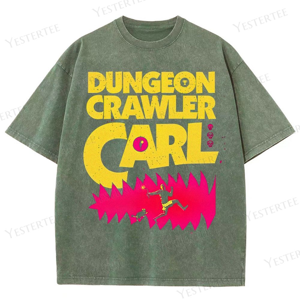 Neon Dungeon Runner  Washed T-Shirt 