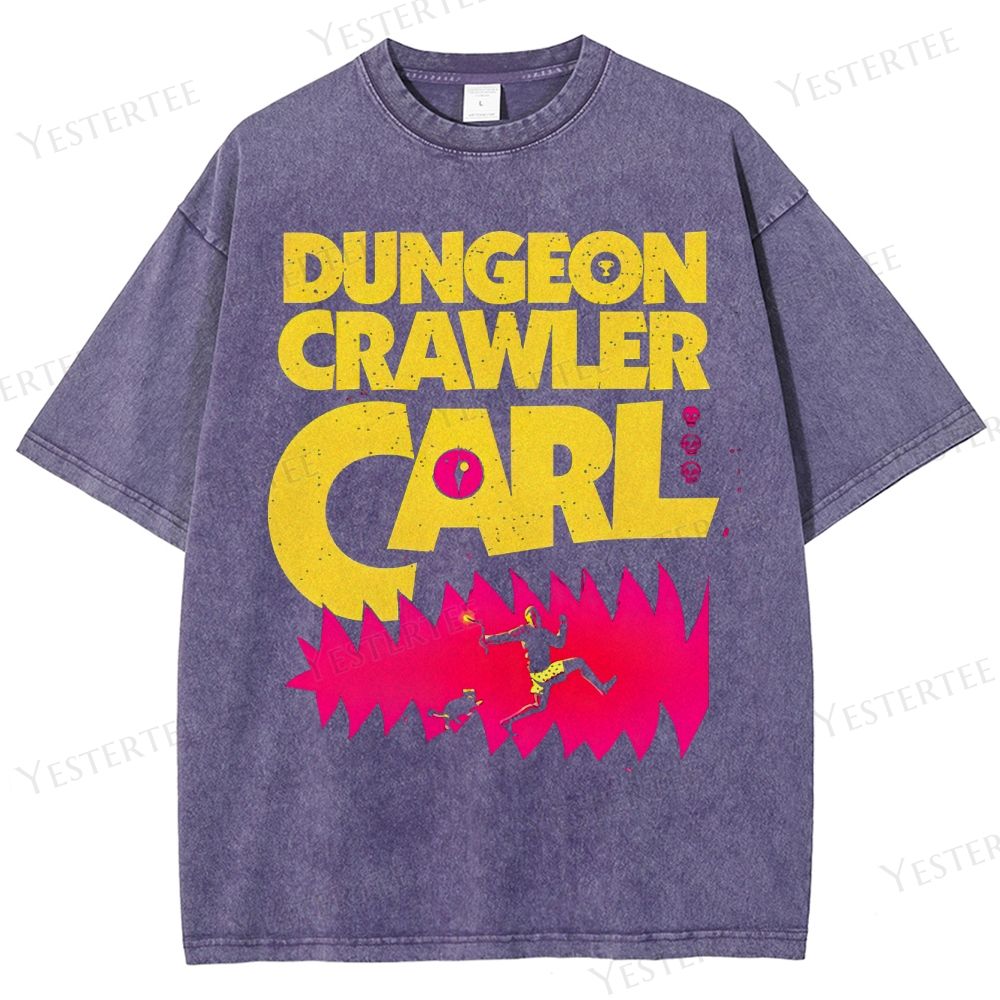 Neon Dungeon Runner  Washed T-Shirt 