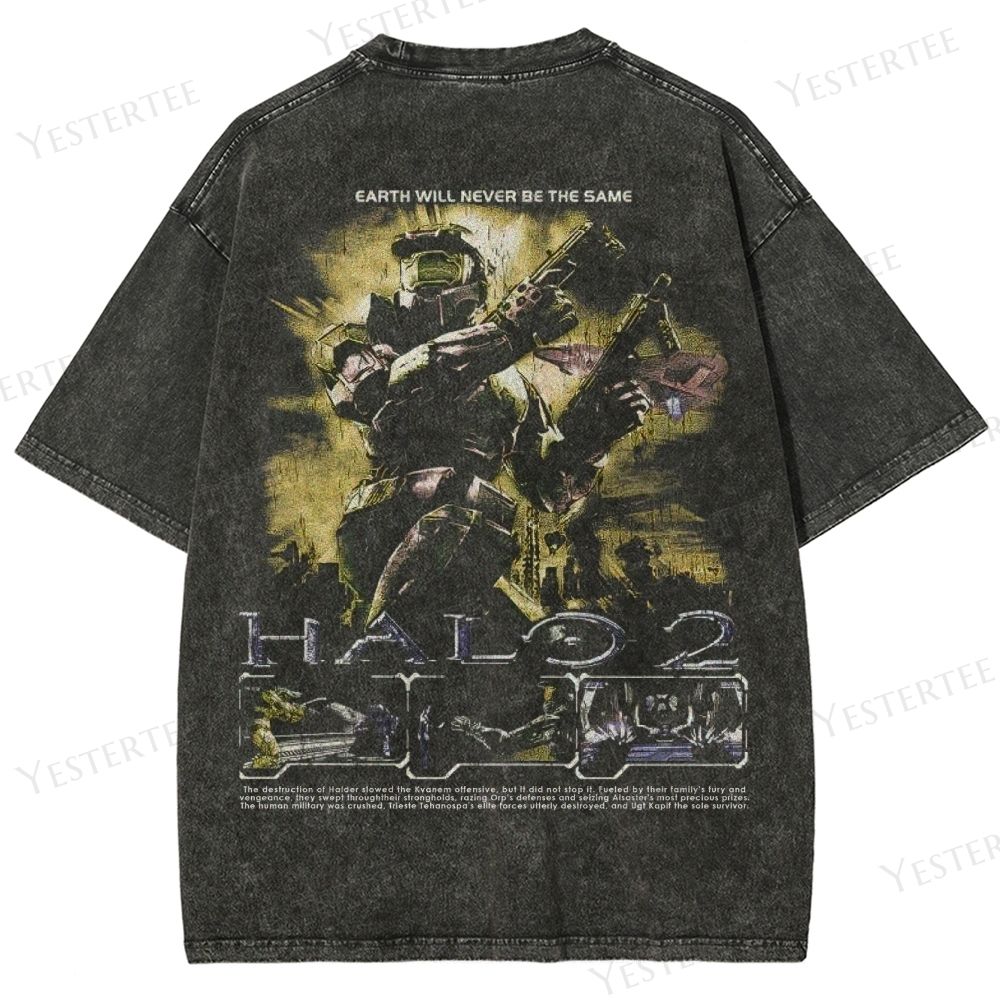 Armored Hero in Sci-Fi Washed T-Shirt 