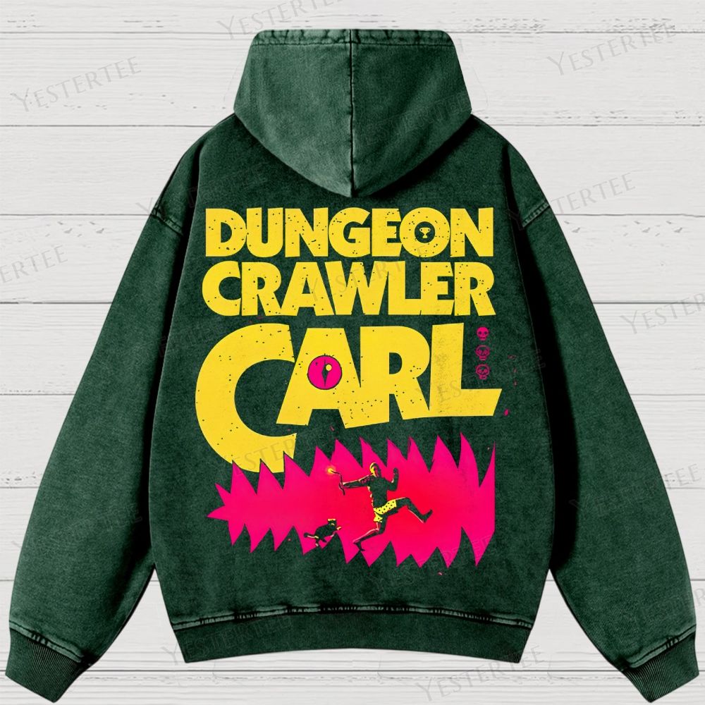Neon Dungeon Runner Washed Hoodies 