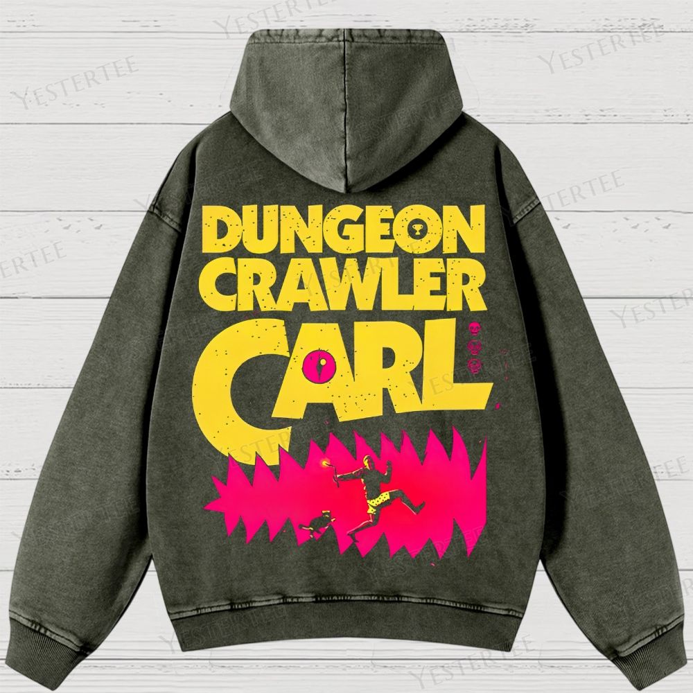 Neon Dungeon Runner Washed Hoodies 