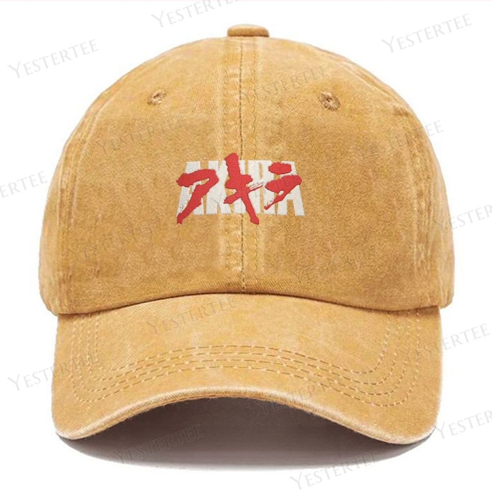 Embroidery  Vintage Casual Washed Cap 