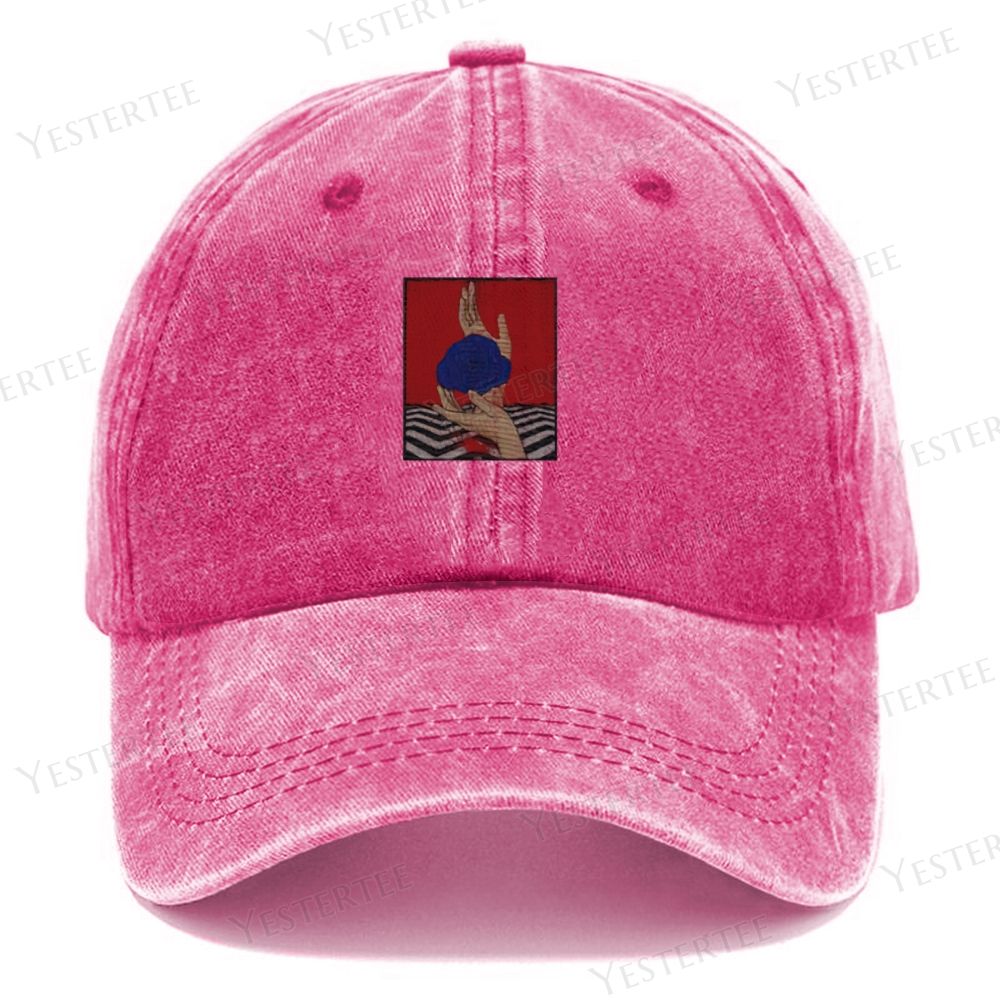 Blue Rose Casual Washed Cap