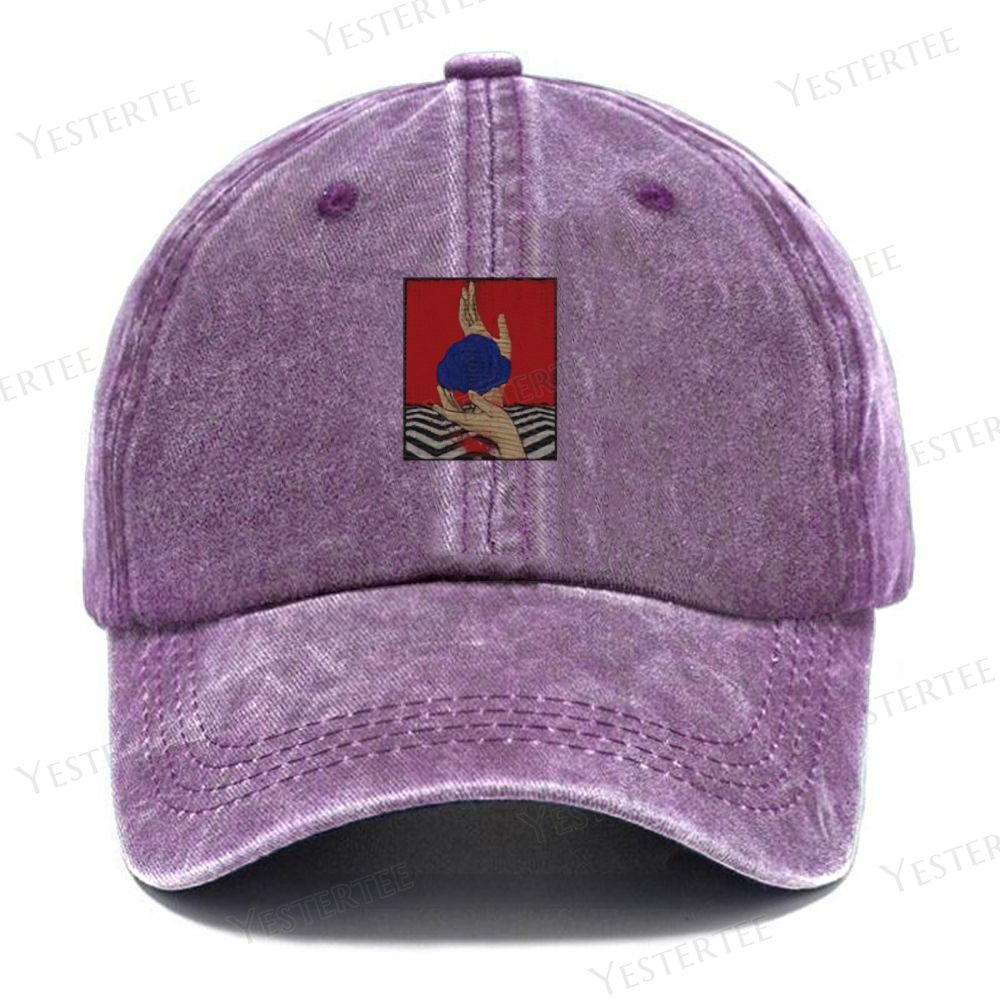 Blue Rose Casual Washed Cap