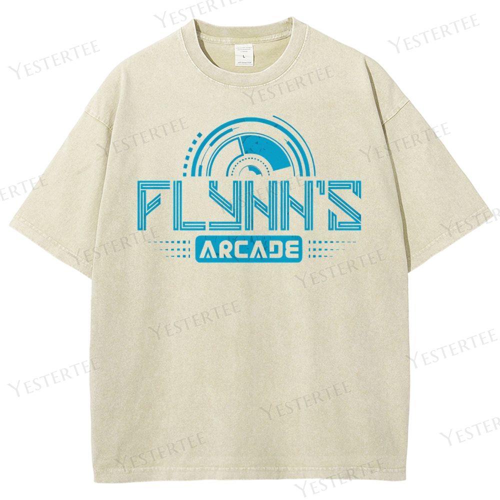 Neon Grid Arcade Washed T-Shirt 