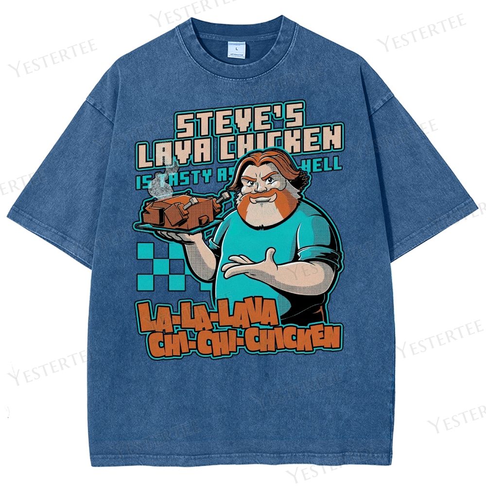 Spicy Steve’s Lava Chicken Washed T-Shirt