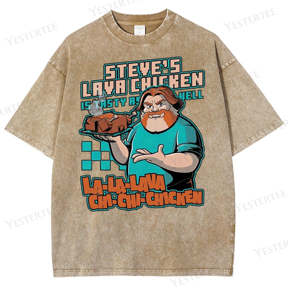 Spicy Steve’s Lava Chicken Washed T-Shirt