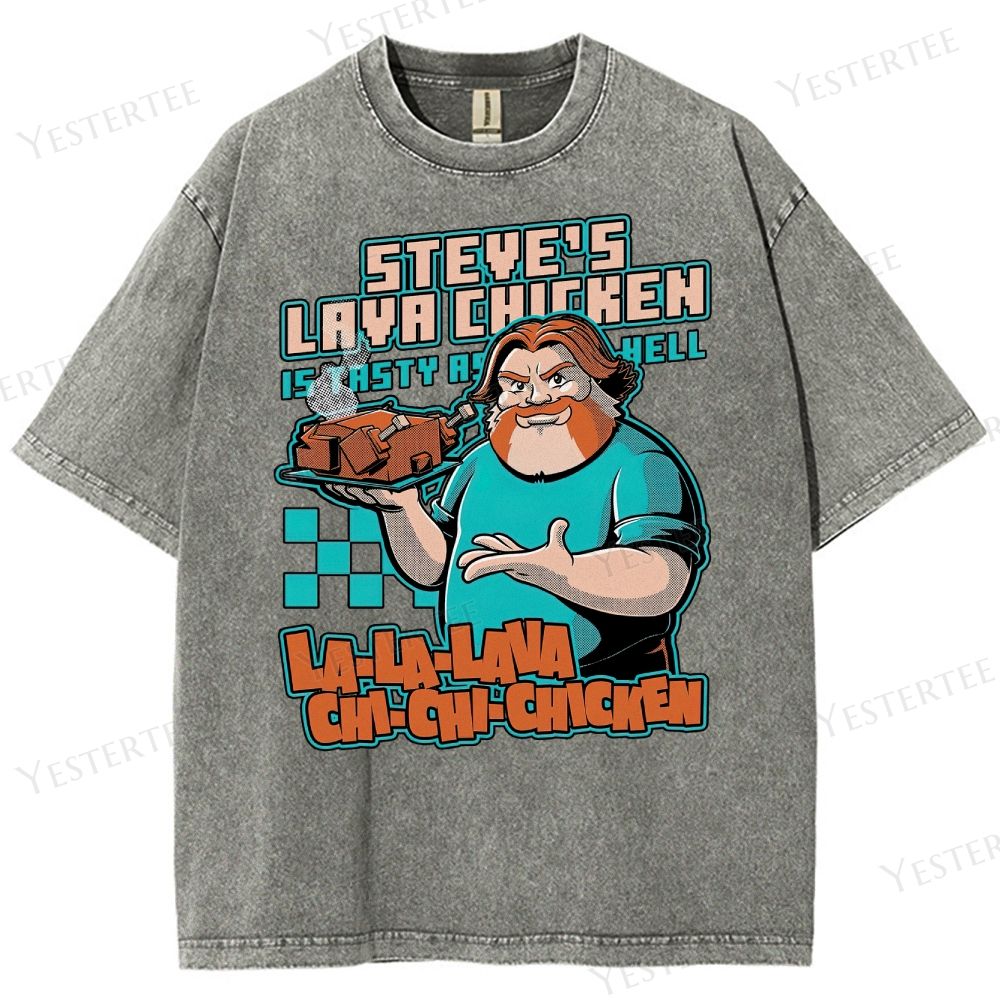 Spicy Steve’s Lava Chicken Washed T-Shirt