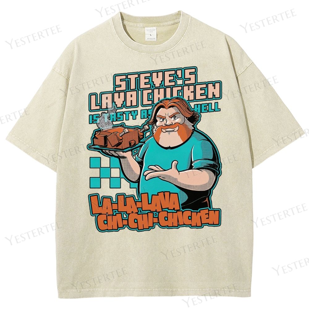Spicy Steve’s Lava Chicken Washed T-Shirt
