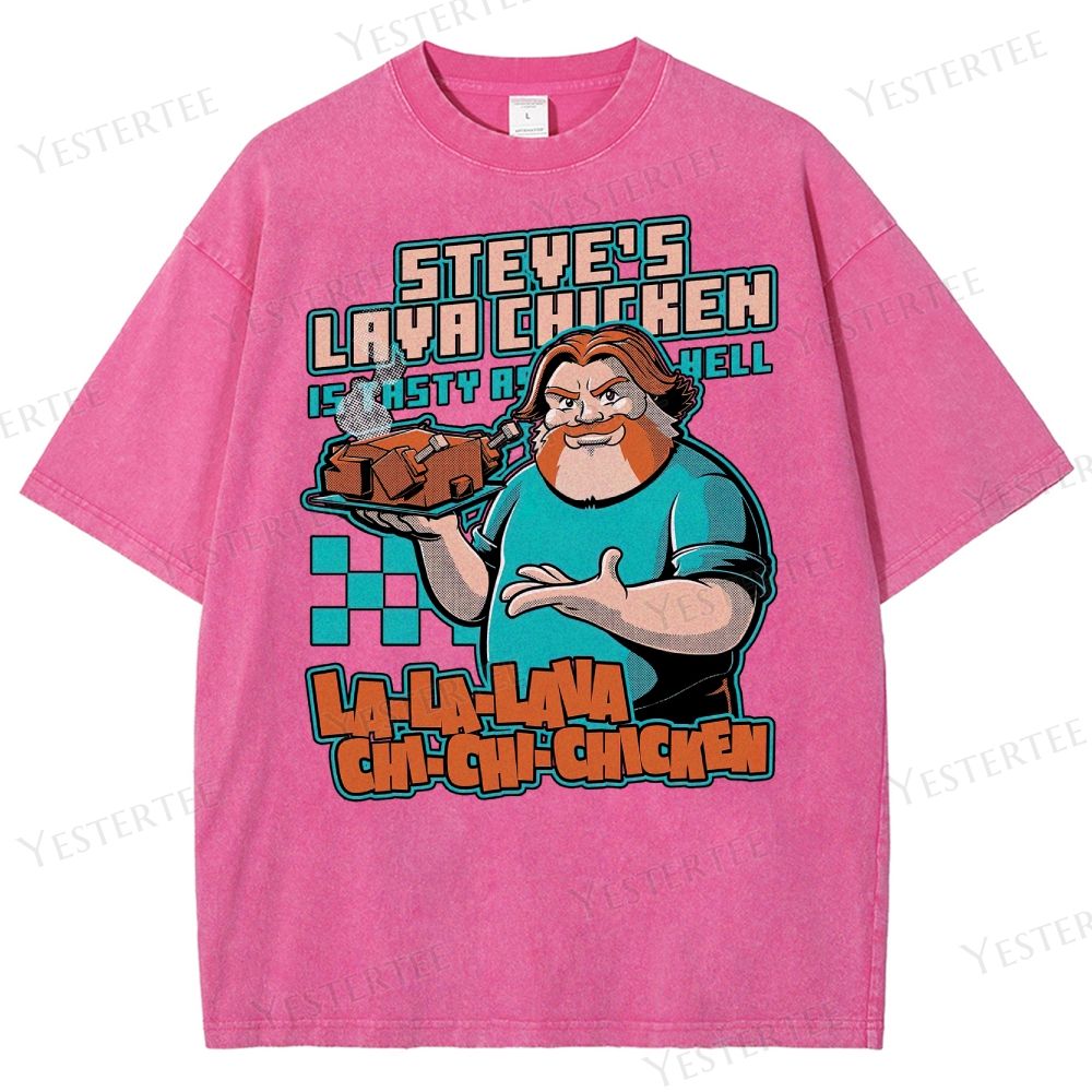 Spicy Steve’s Lava Chicken Washed T-Shirt