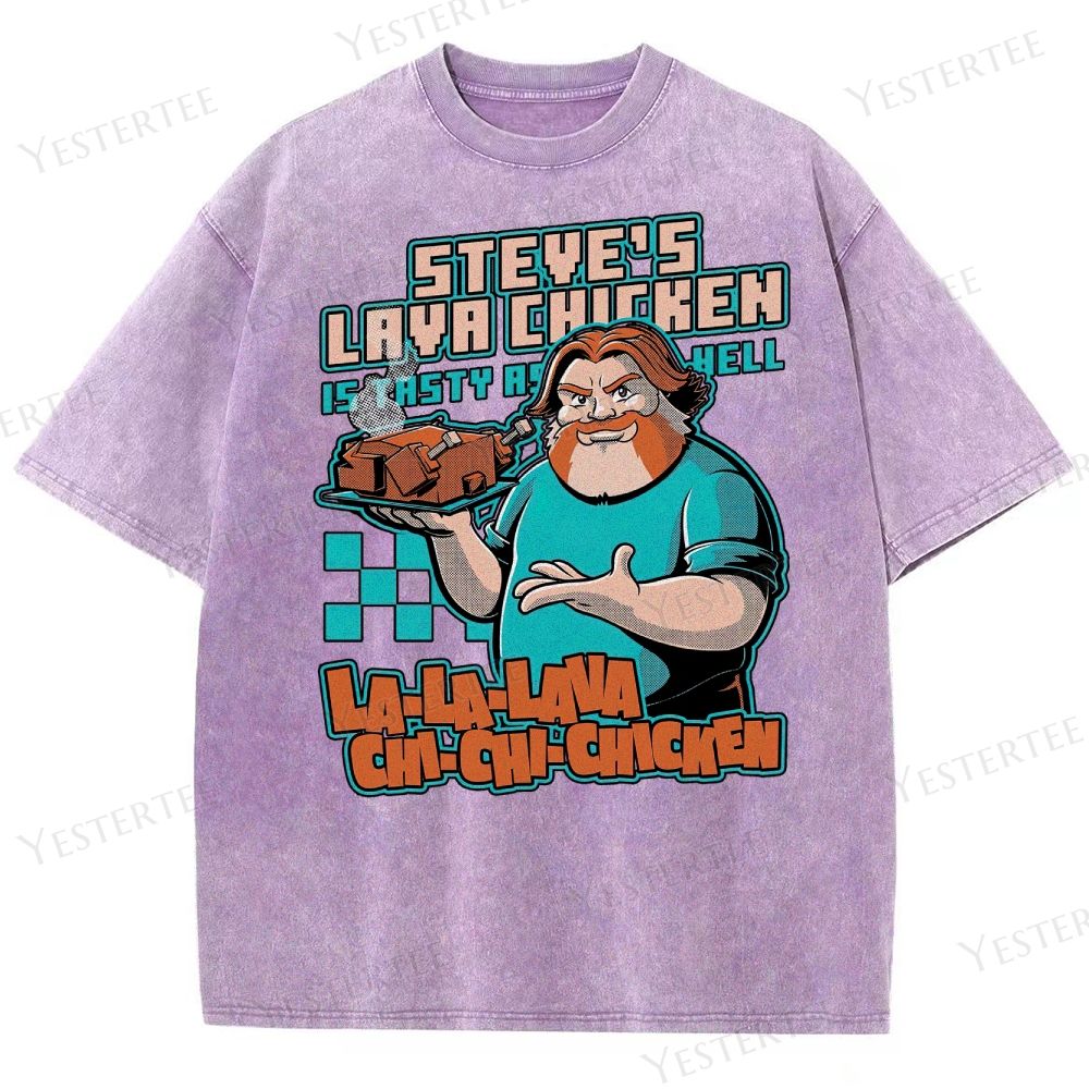 Spicy Steve’s Lava Chicken Washed T-Shirt