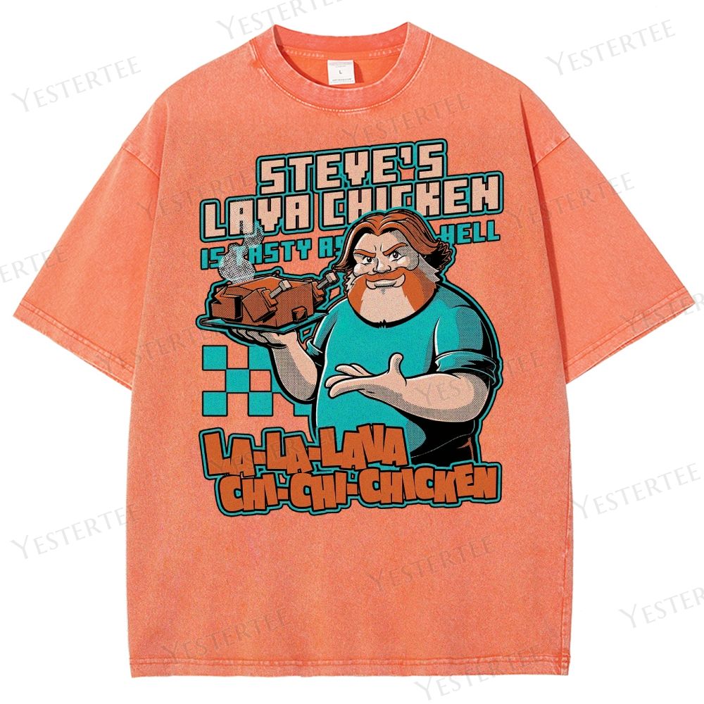 Spicy Steve’s Lava Chicken Washed T-Shirt