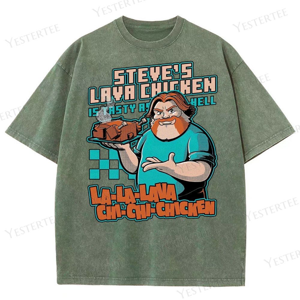 Spicy Steve’s Lava Chicken Washed T-Shirt