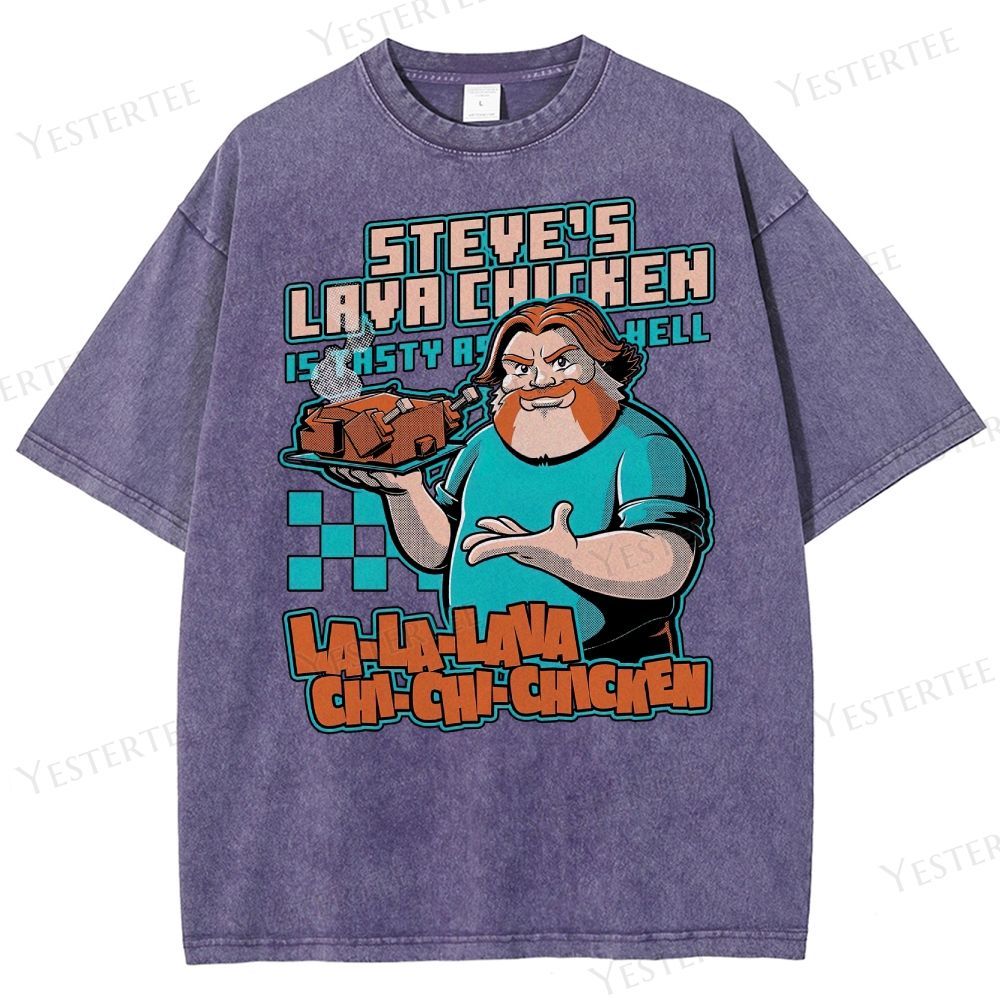 Spicy Steve’s Lava Chicken Washed T-Shirt