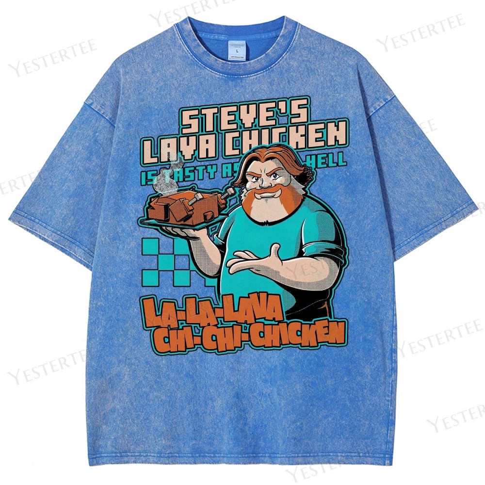 Spicy Steve’s Lava Chicken Washed T-Shirt