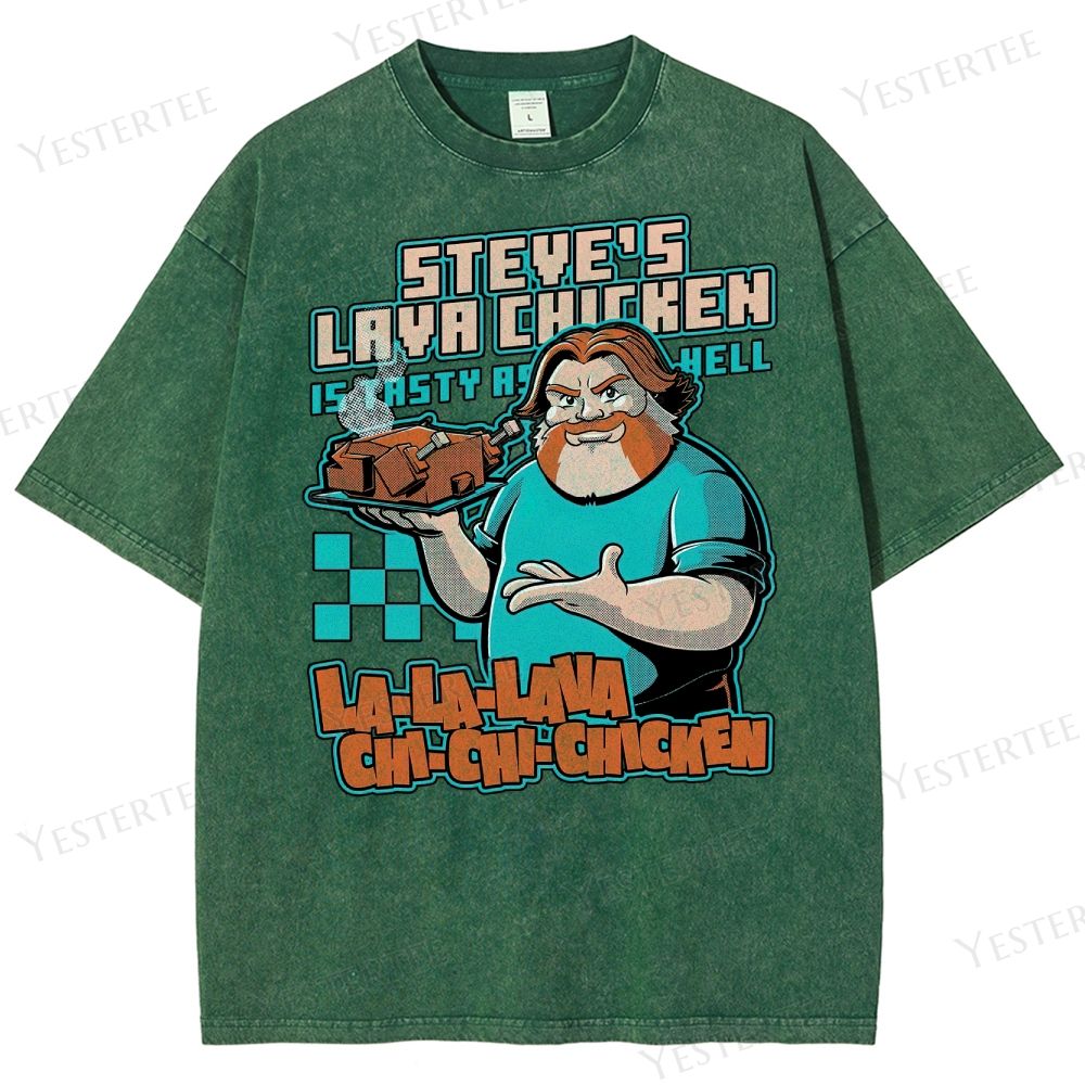 Spicy Steve’s Lava Chicken Washed T-Shirt