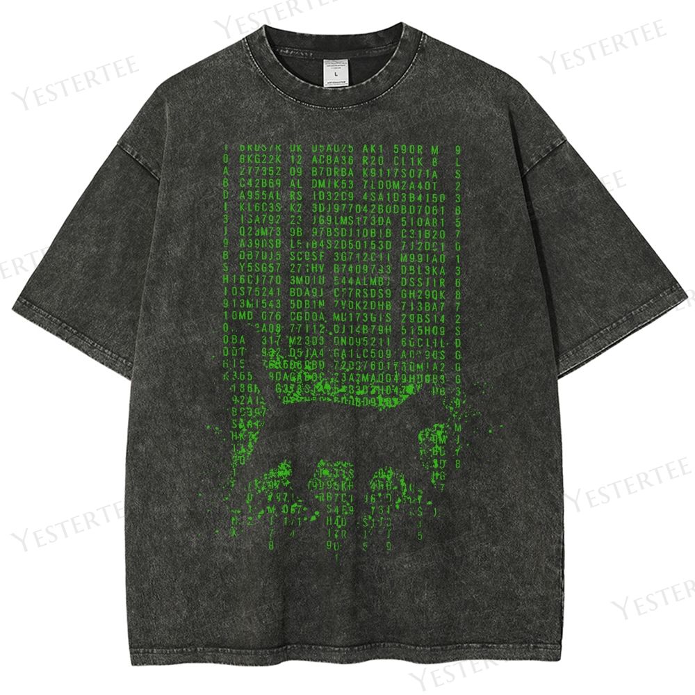 Digital Cat Washed T-Shirt 