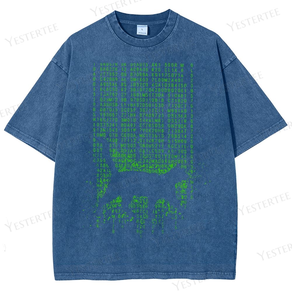 Digital Cat Washed T-Shirt 