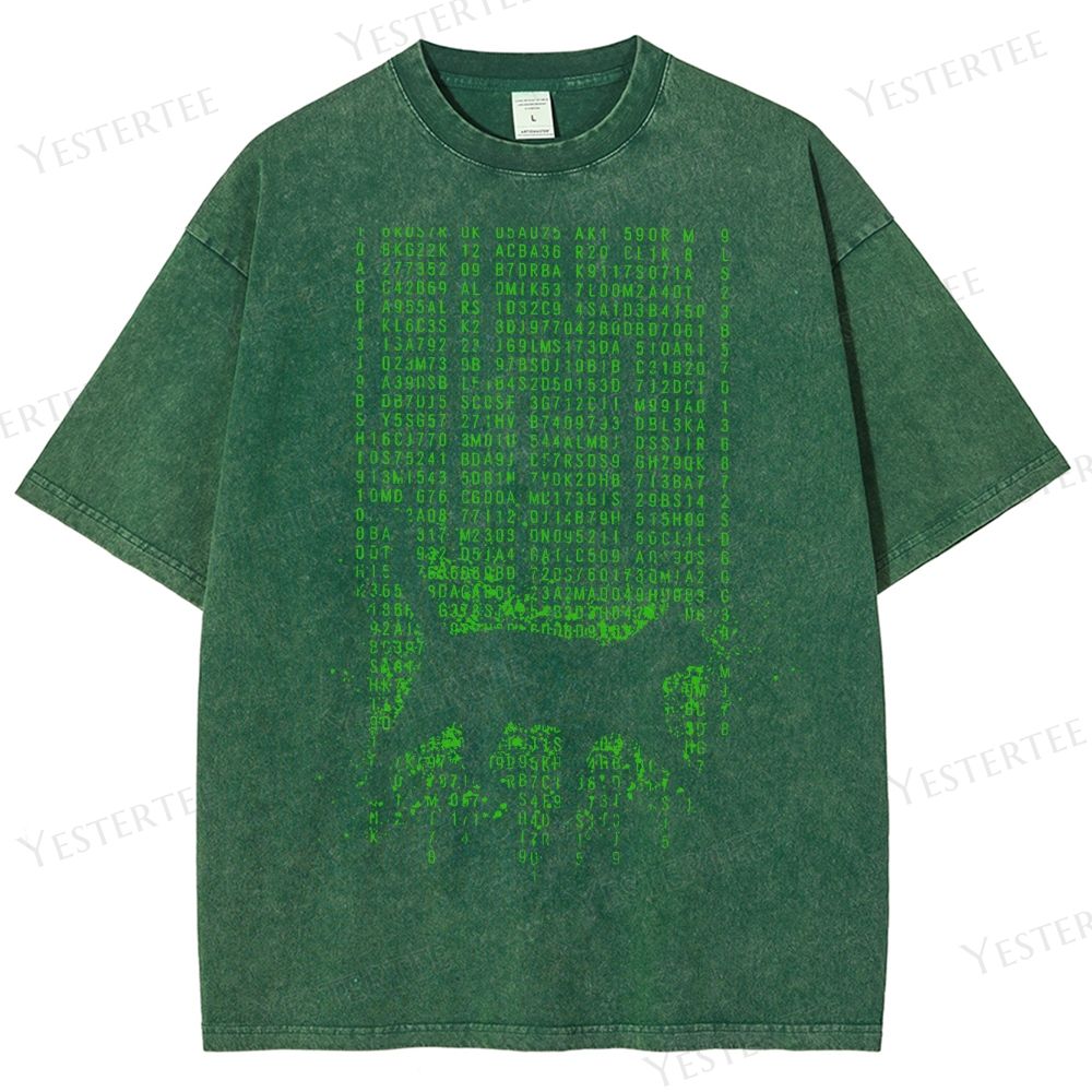 Digital Cat Washed T-Shirt 
