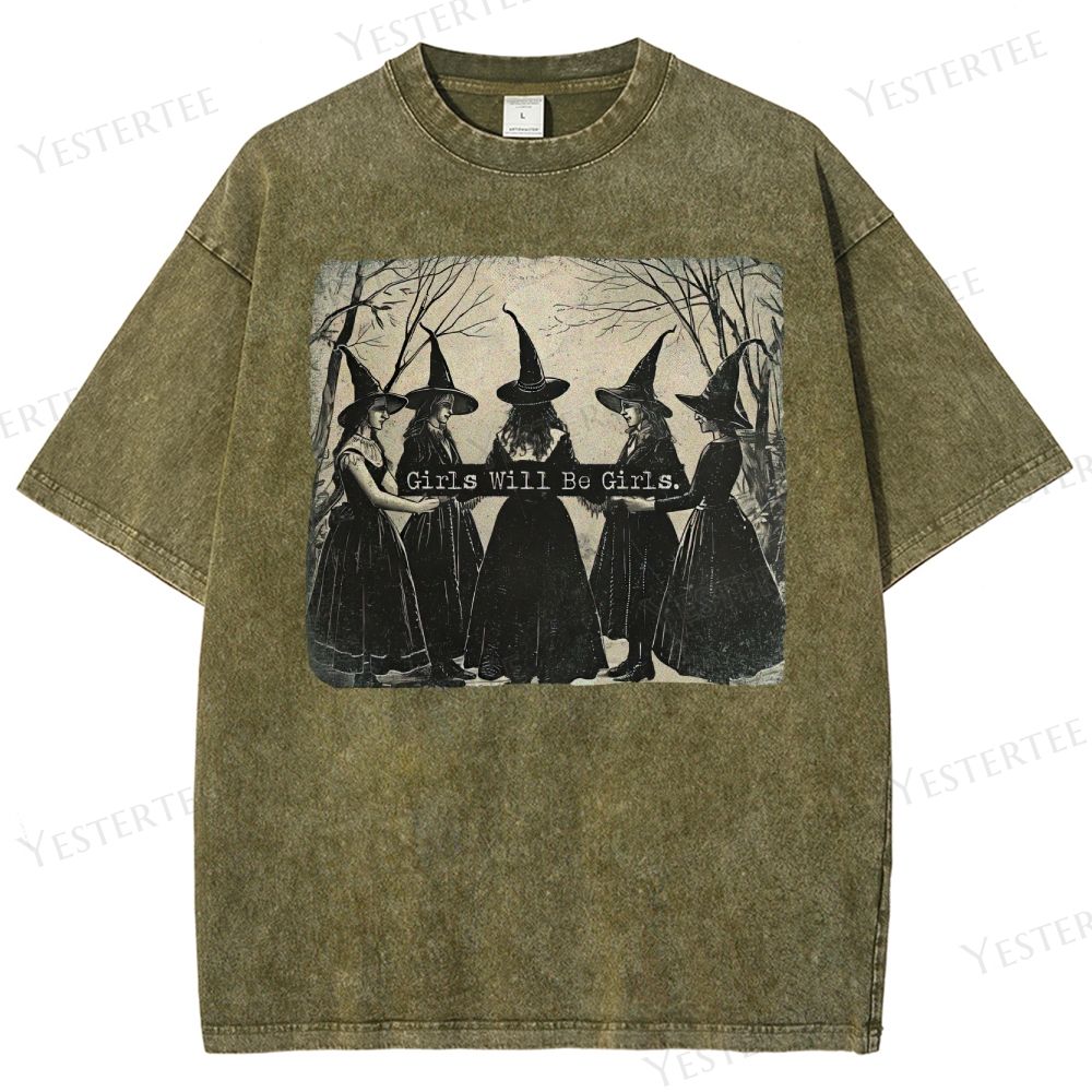 Girls Will Be Girls Washed T-Shirt 