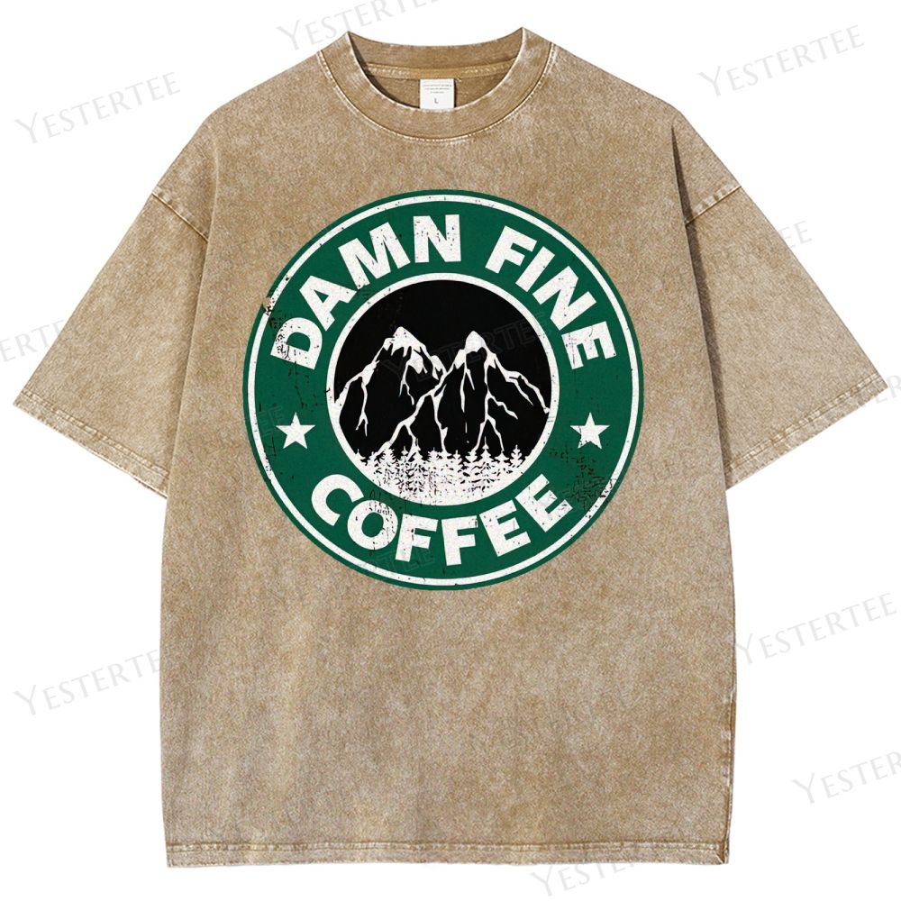 Damn Fine Coffee Washed T-Shirt 