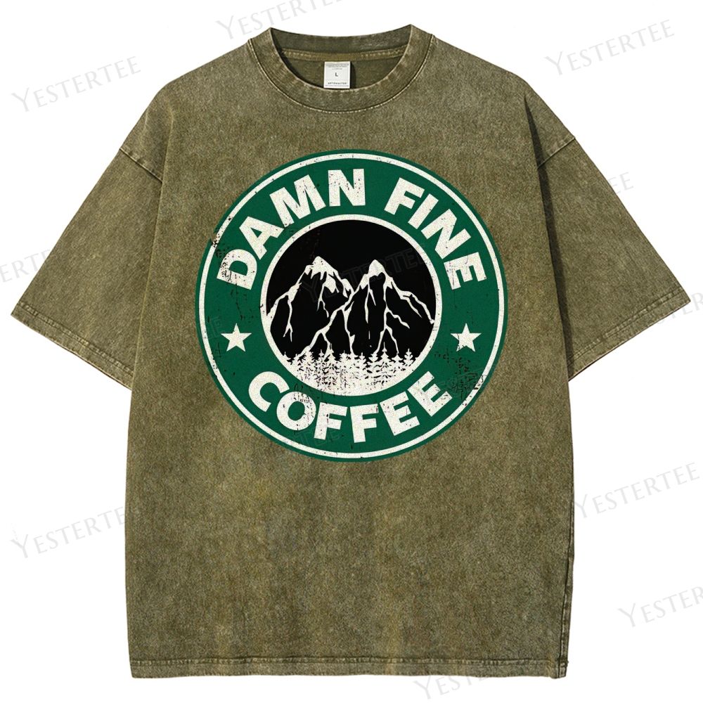 Damn Fine Coffee Washed T-Shirt 