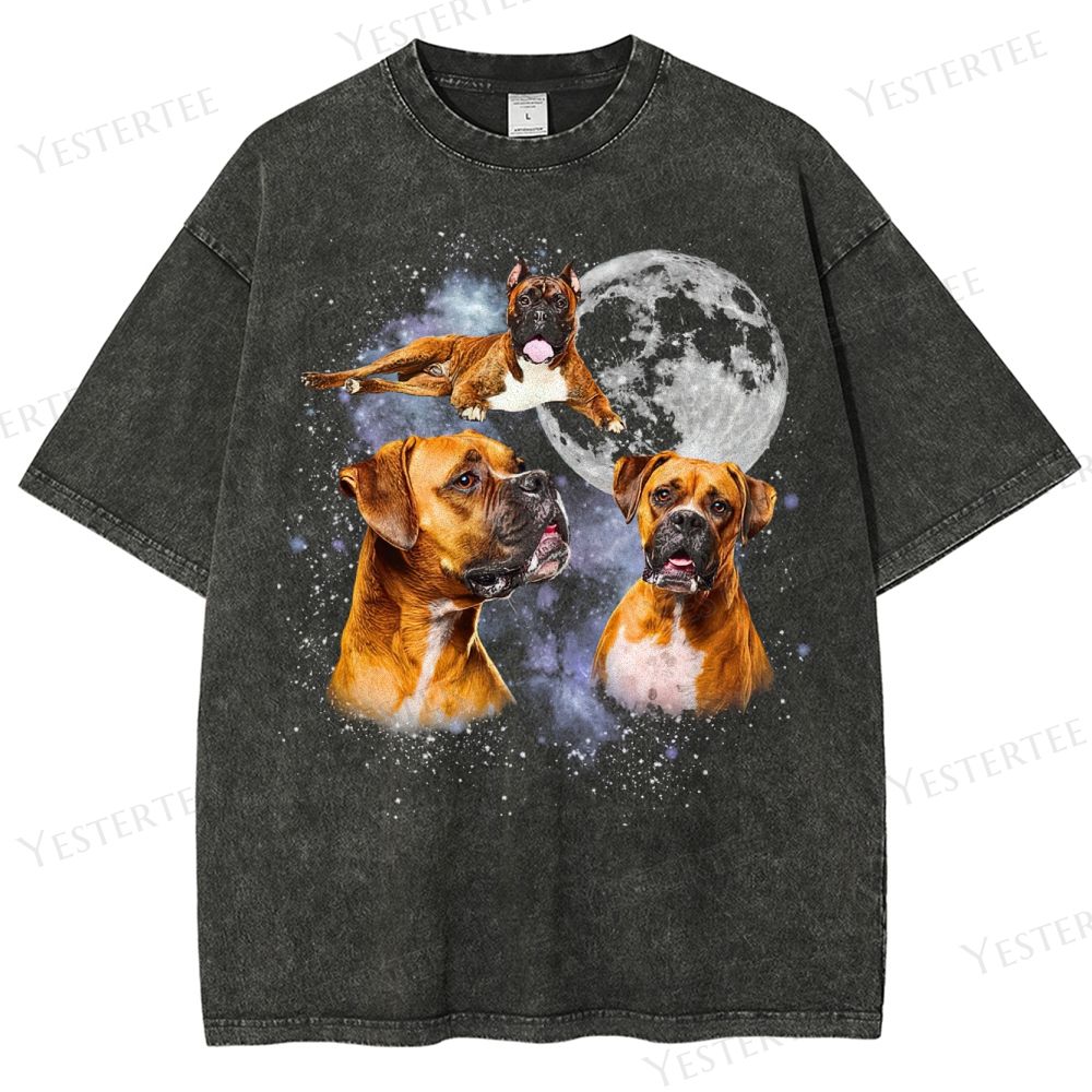 Moonhowl Boxer Washed T-Shirt 