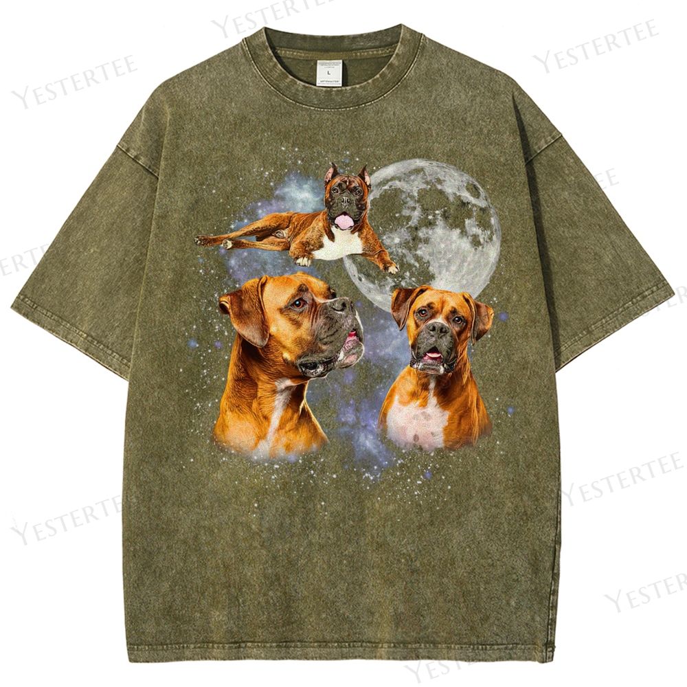 Moonhowl Boxer Washed T-Shirt 