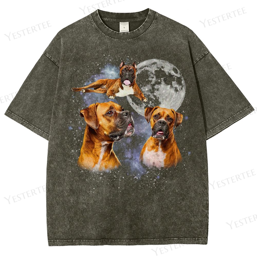 Moonhowl Boxer Washed T-Shirt 