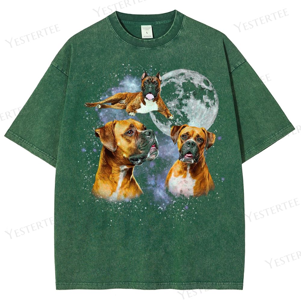 Moonhowl Boxer Washed T-Shirt 