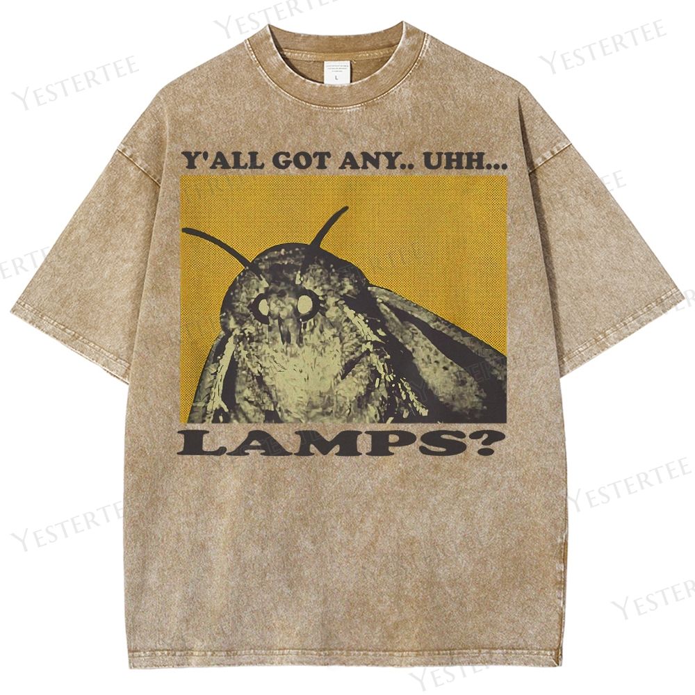 Funny Insect Meme Washed T-Shirt 