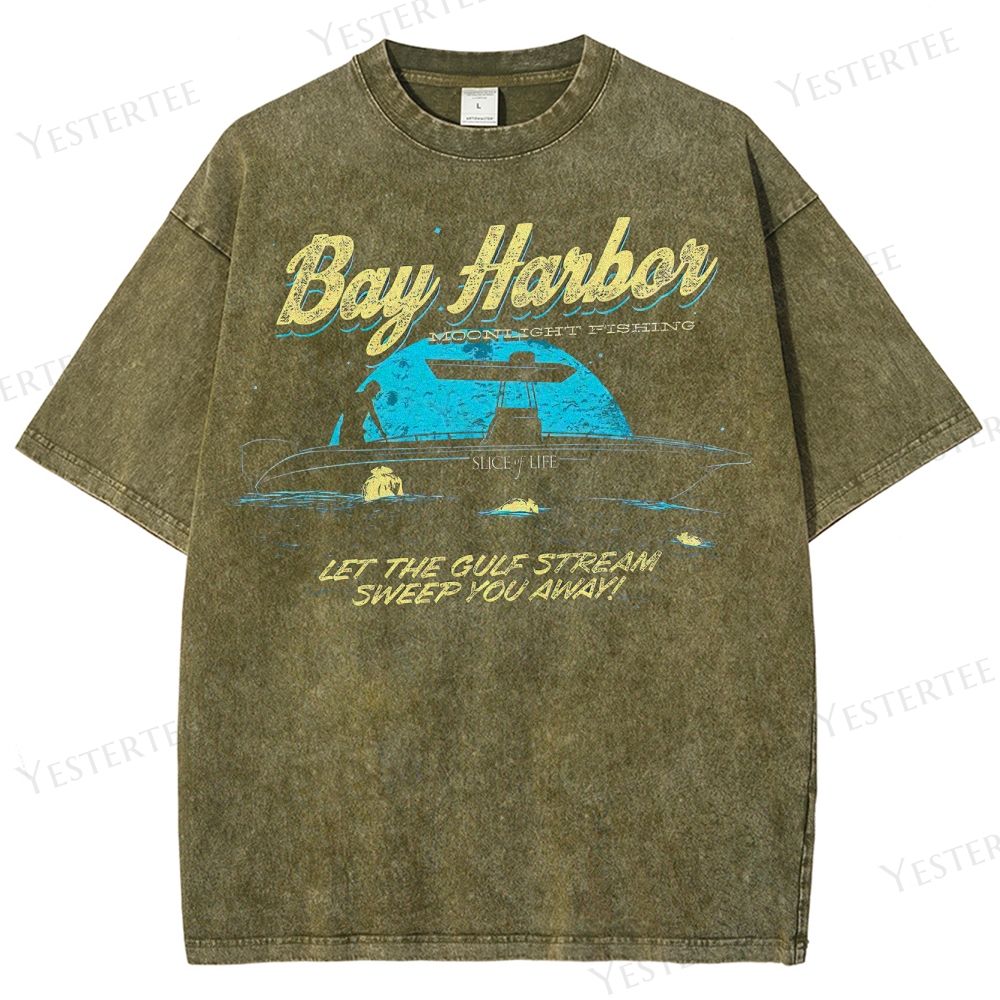 Moonstream oastal Boat Washed T-Shirt