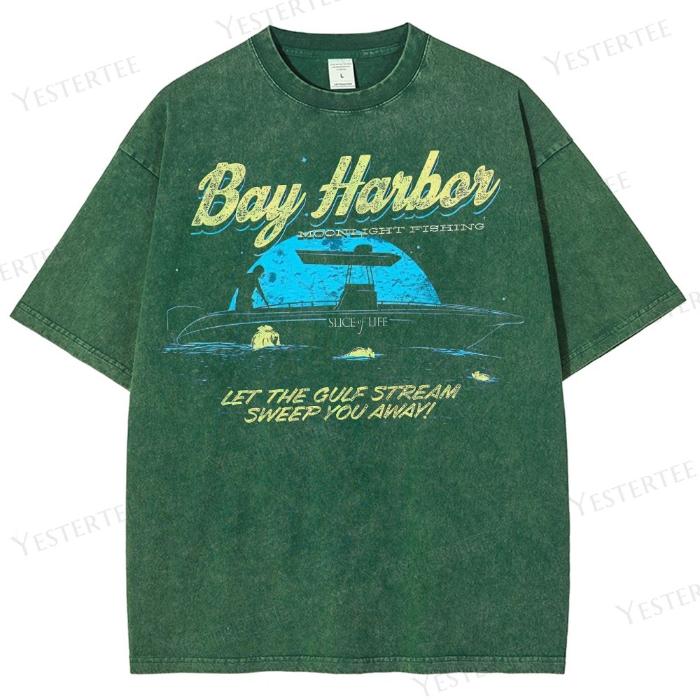 Moonstream oastal Boat Washed T-Shirt