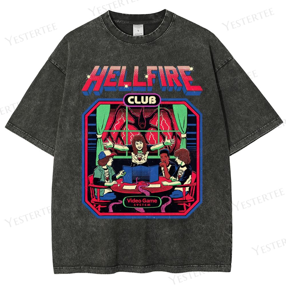 Retro 80s Club Tabletop Graphic Washed T-Shirt