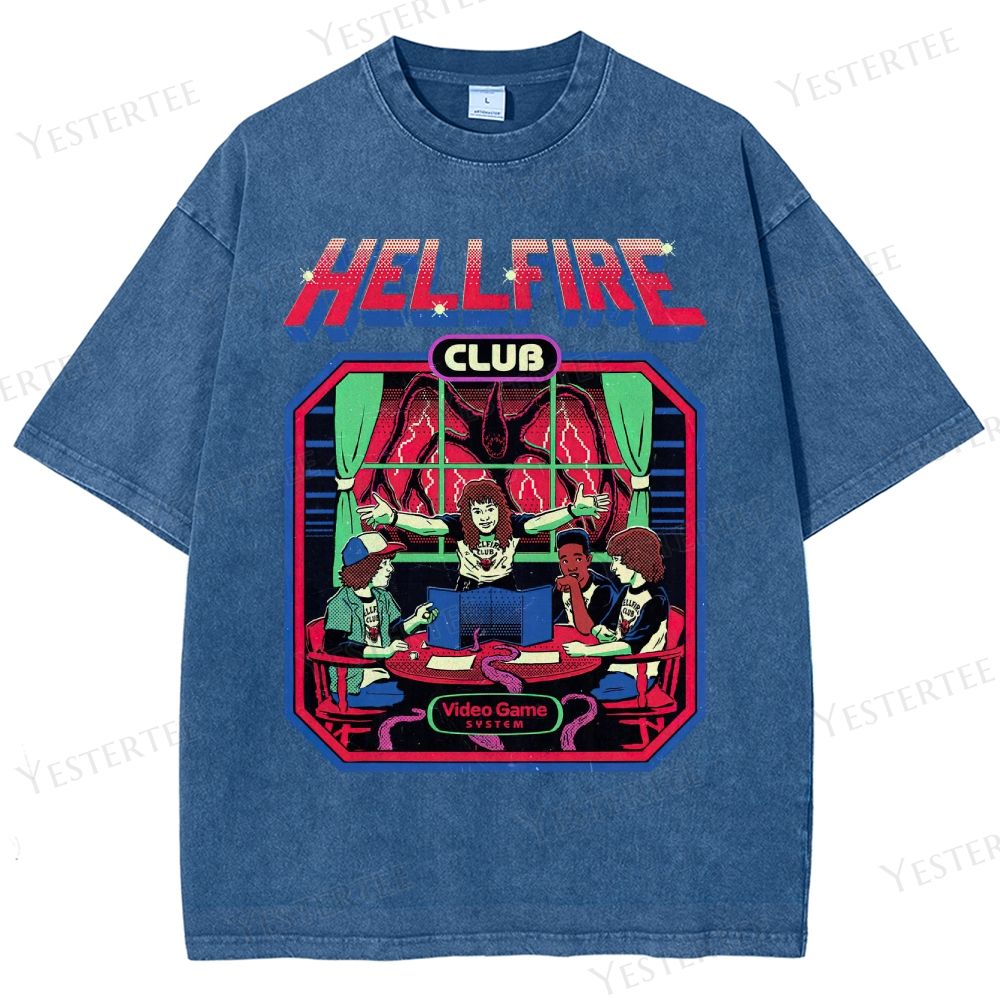 Retro 80s Club Tabletop Graphic Washed T-Shirt