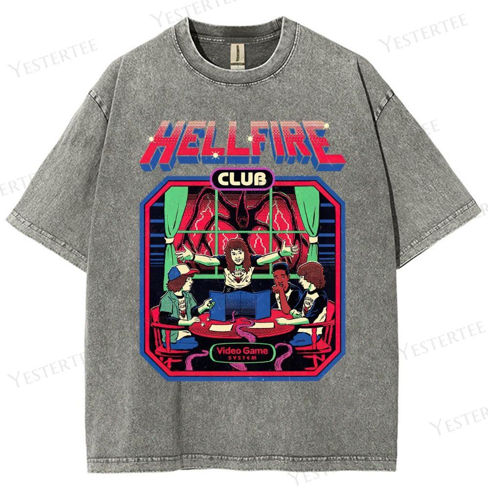 Retro 80s Club Tabletop Graphic Washed T-Shirt